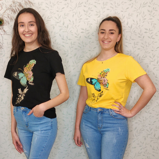 Camiseta de manga corta Mariposas